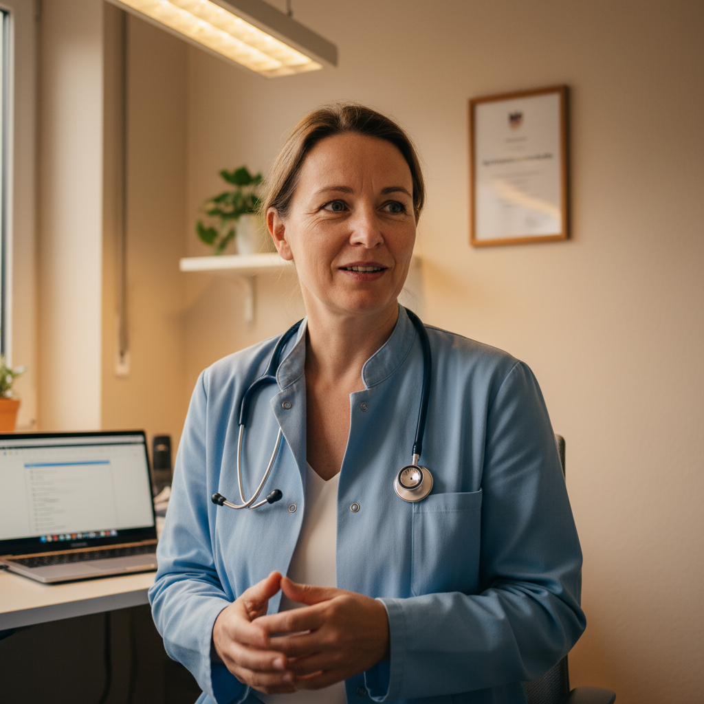 Hausärztin im Sprechzimmer